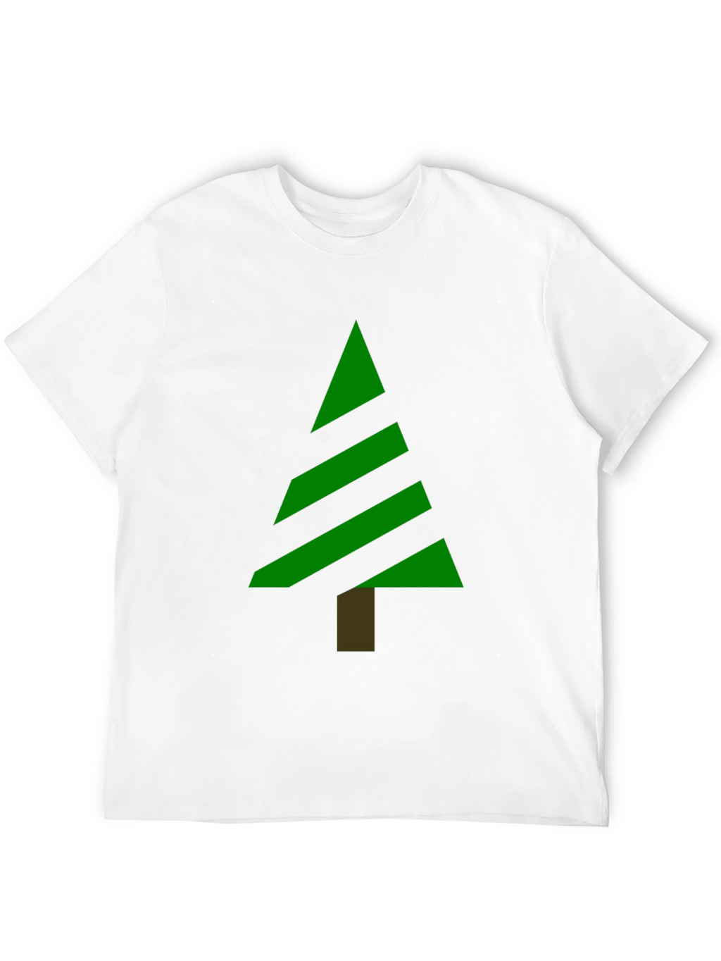 Modern Christmas Tree Graphic Tee - Black