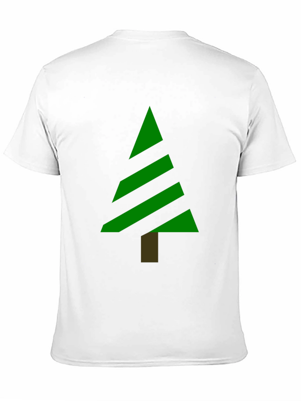 Modern Christmas Tree Graphic Tee - Black