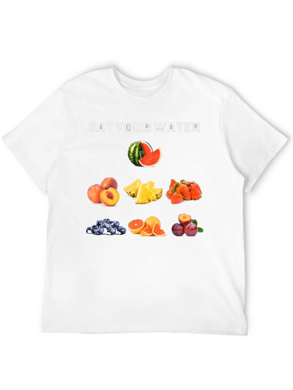 Eat Your Water Fruit T-Shirt - Hydration Fashion