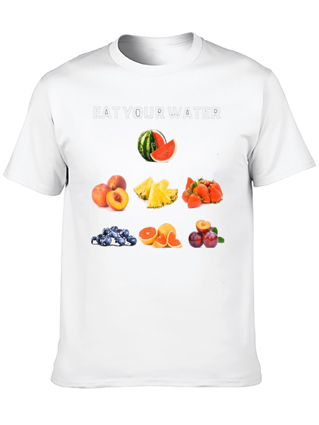 Eat Your Water Fruit T-Shirt - Hydration Fashion