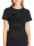 Daddy Grandpa Cornhole Legend Black T-Shirt