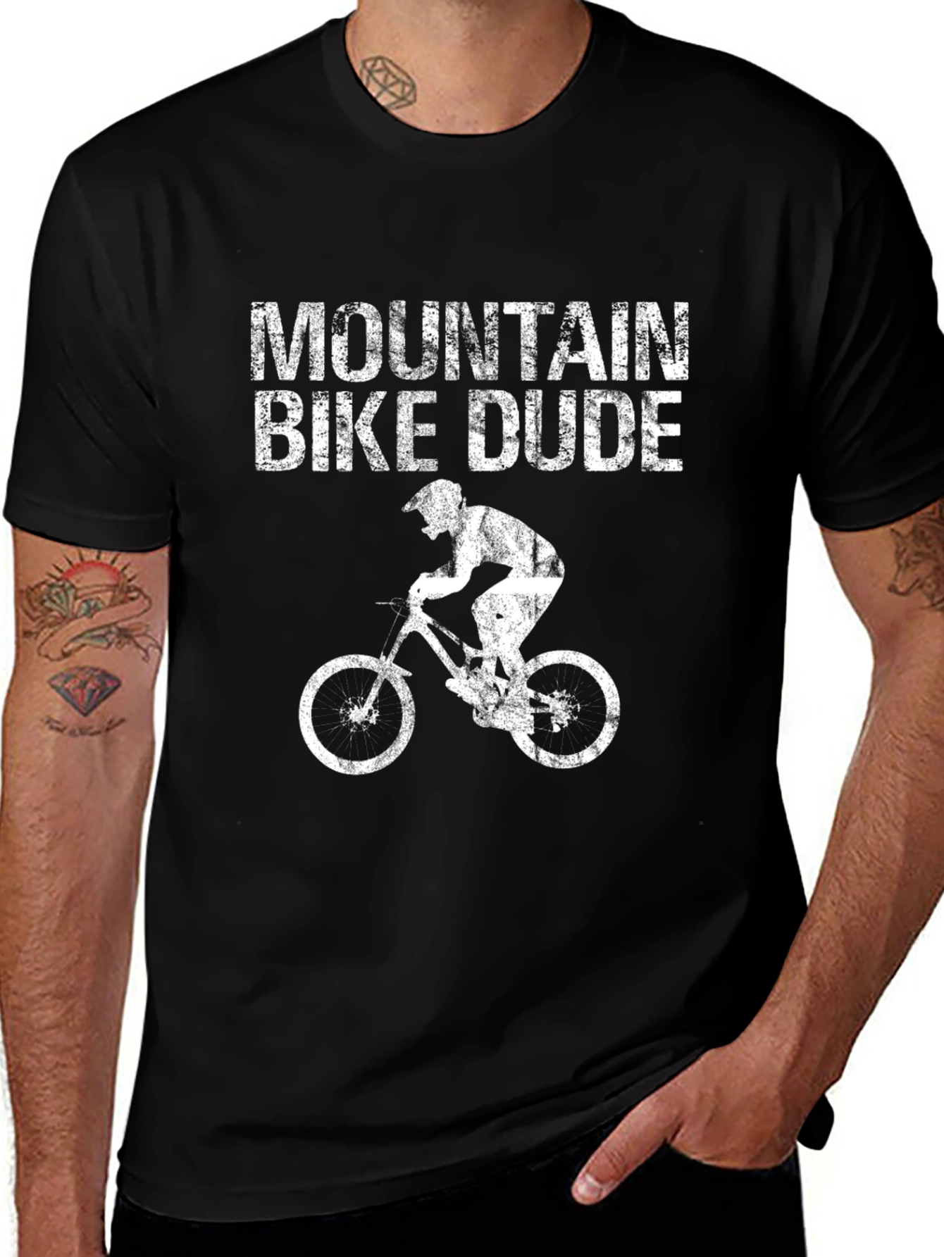 Mountain Bike Dude Graphic T-Shirt