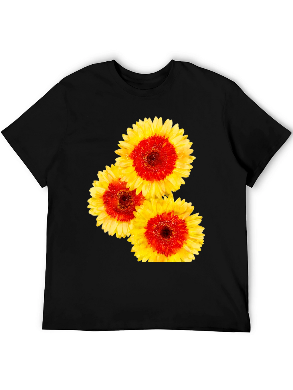 Floral Print Crew Neck Tee