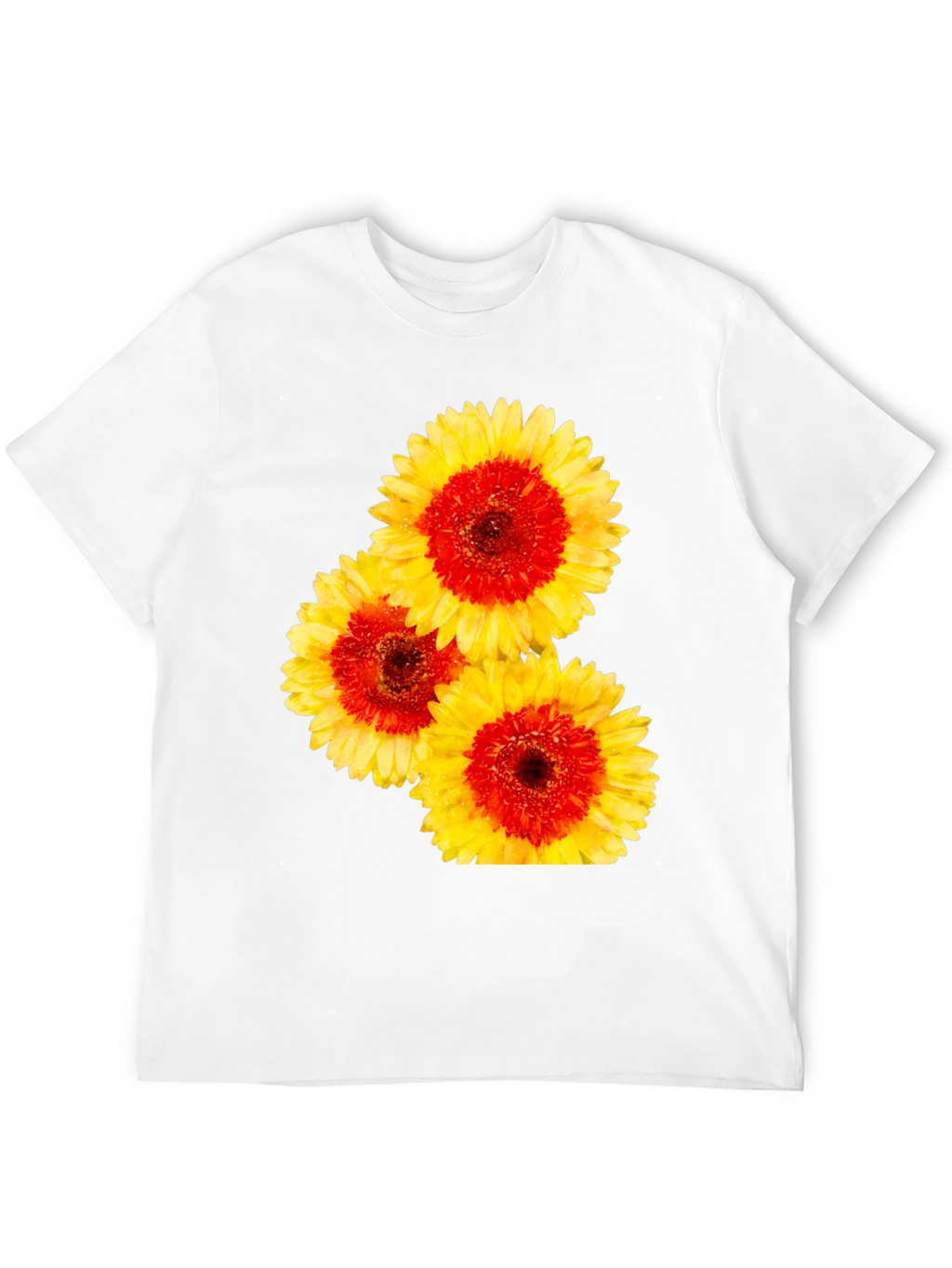 Floral Print Crew Neck Tee