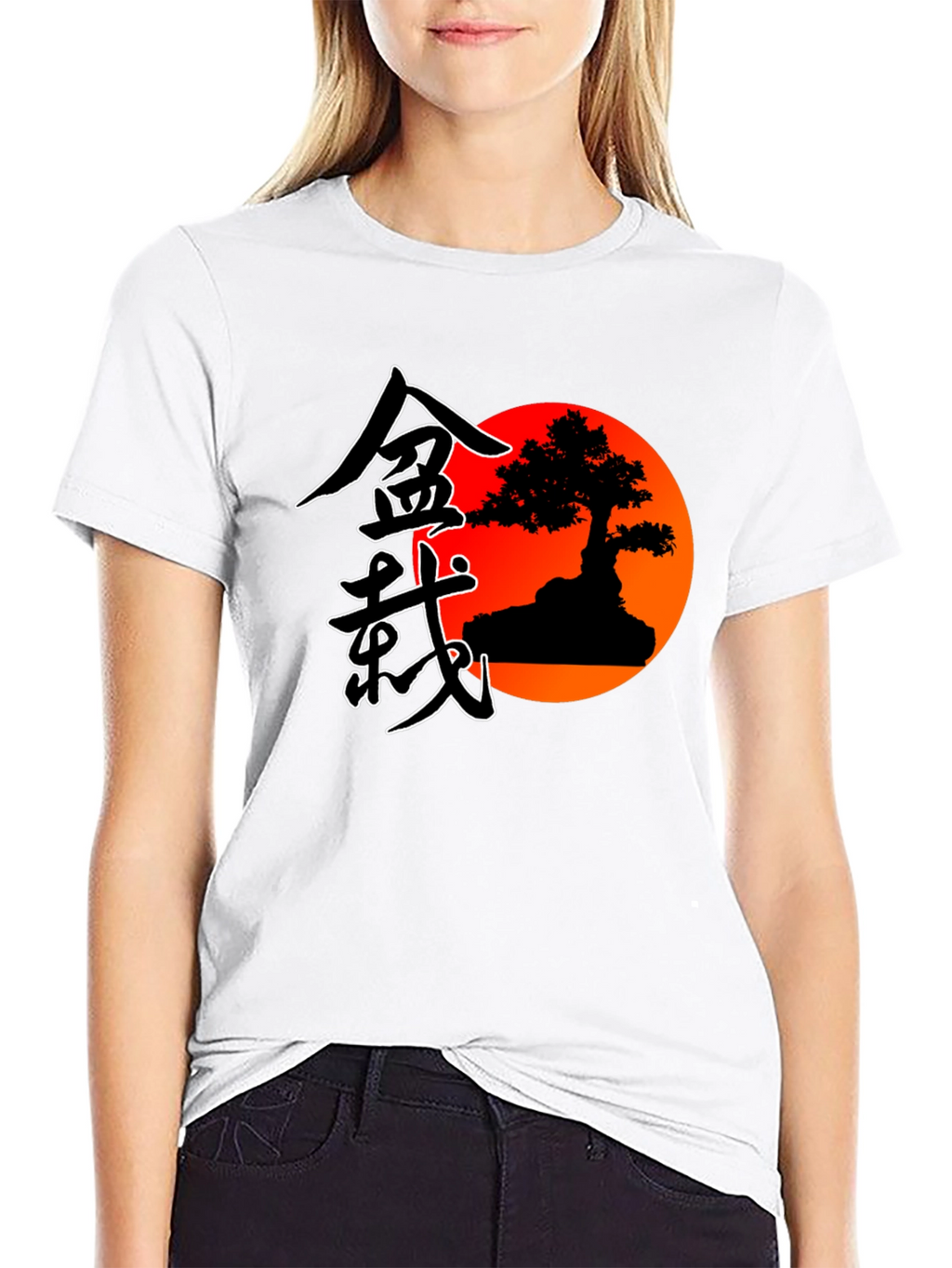 Bonsai Sunset Graphic T-Shirt
