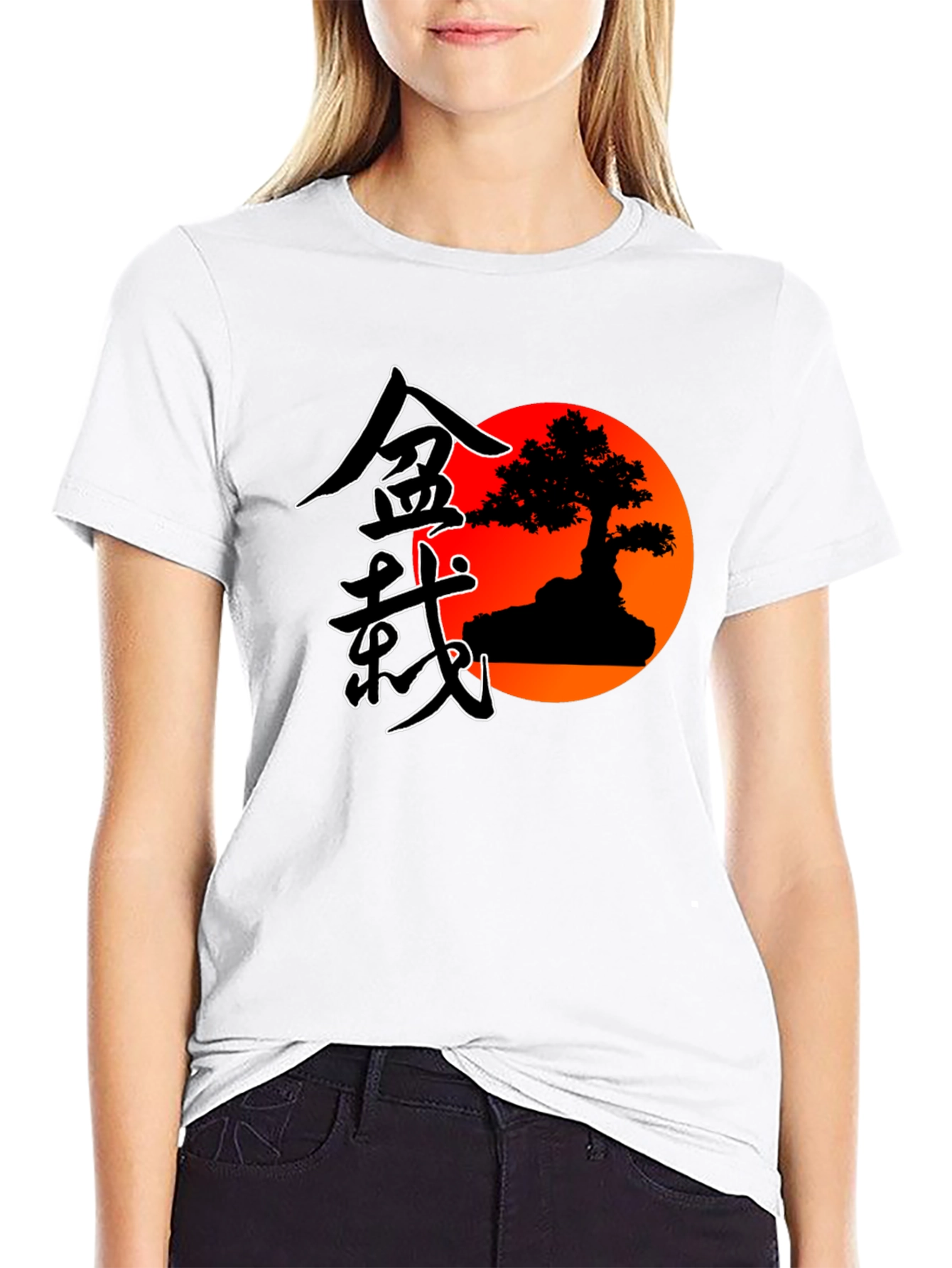 Bonsai Sunset Graphic T-Shirt