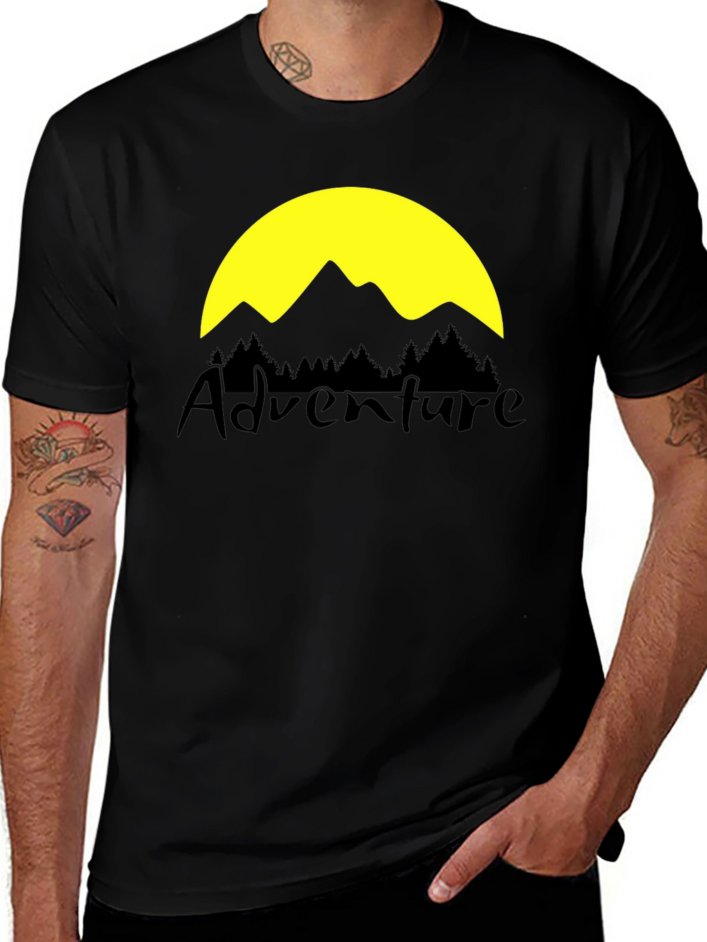 Adventure Graphic T-Shirt - Black