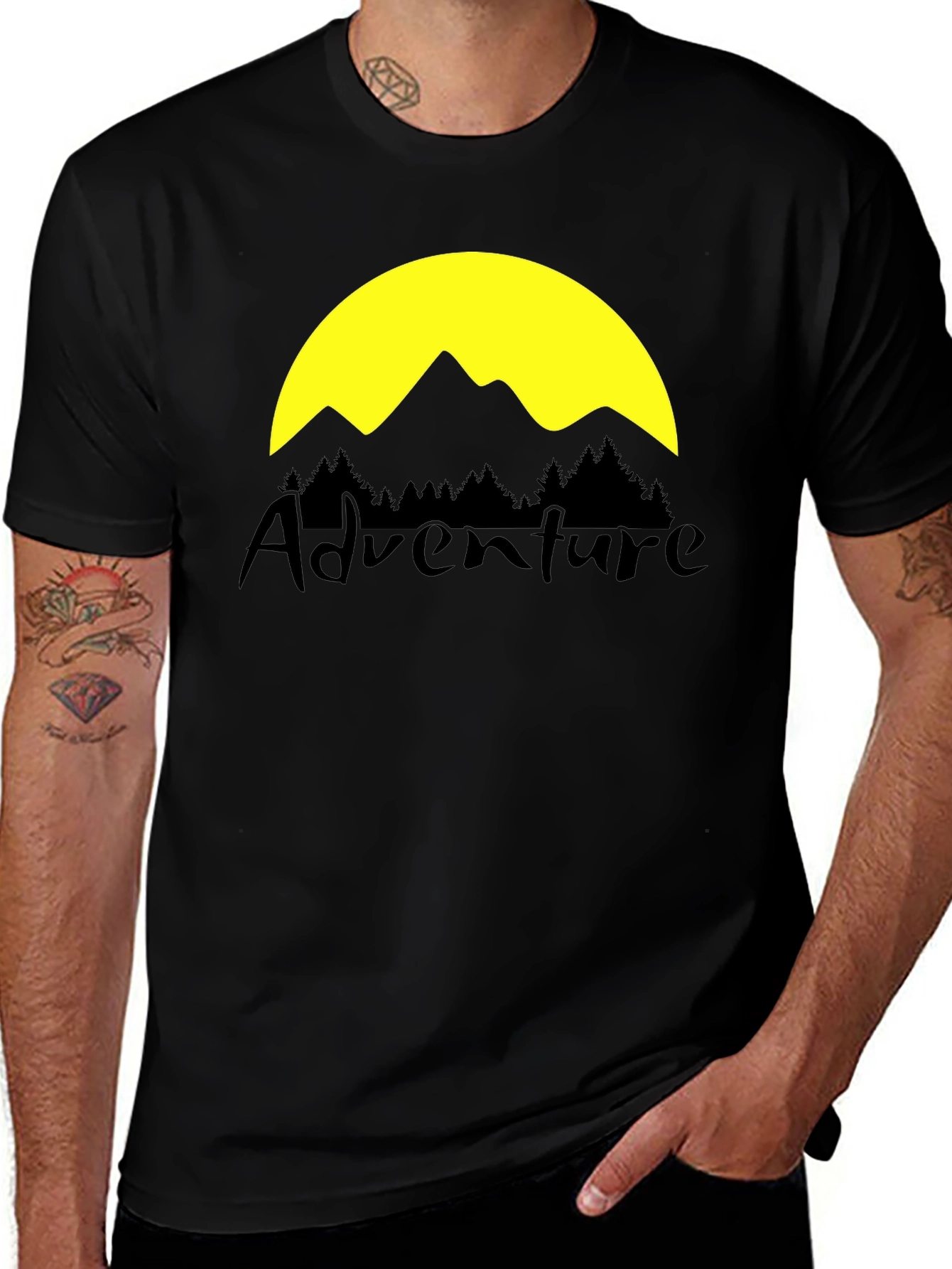 Adventure Graphic T-Shirt - Black