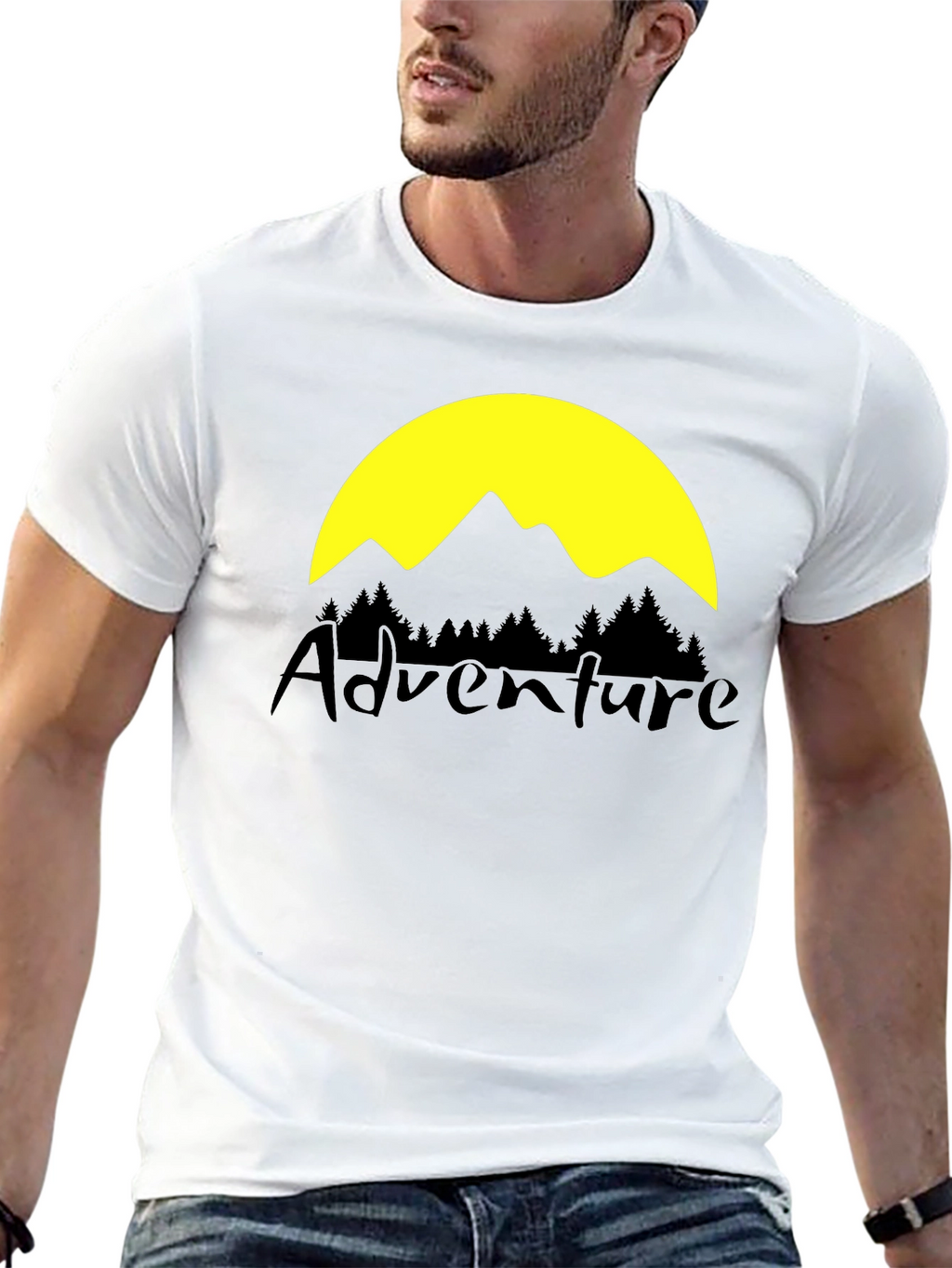 Adventure Graphic T-Shirt - Black