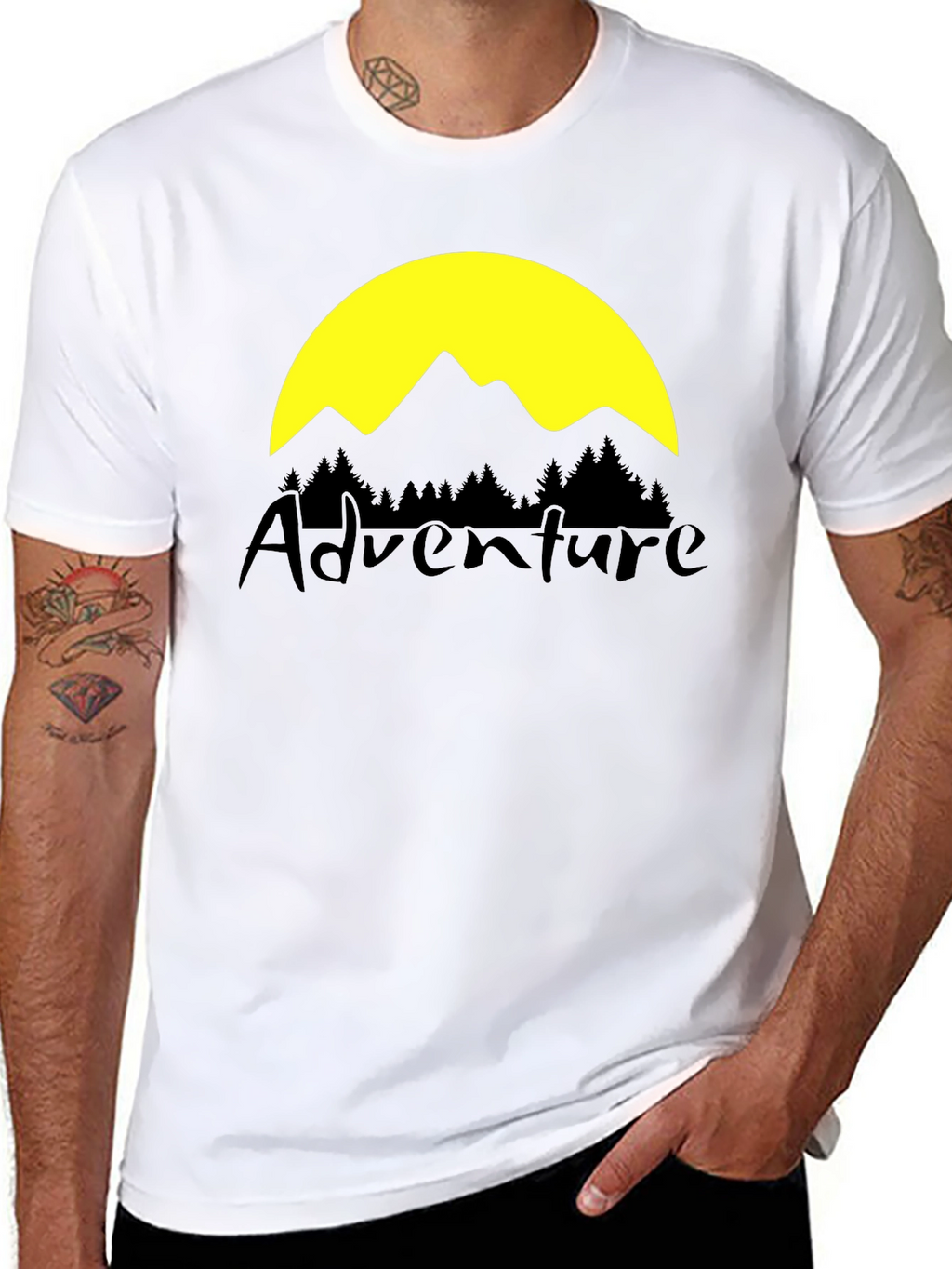 Adventure Graphic T-Shirt - Black