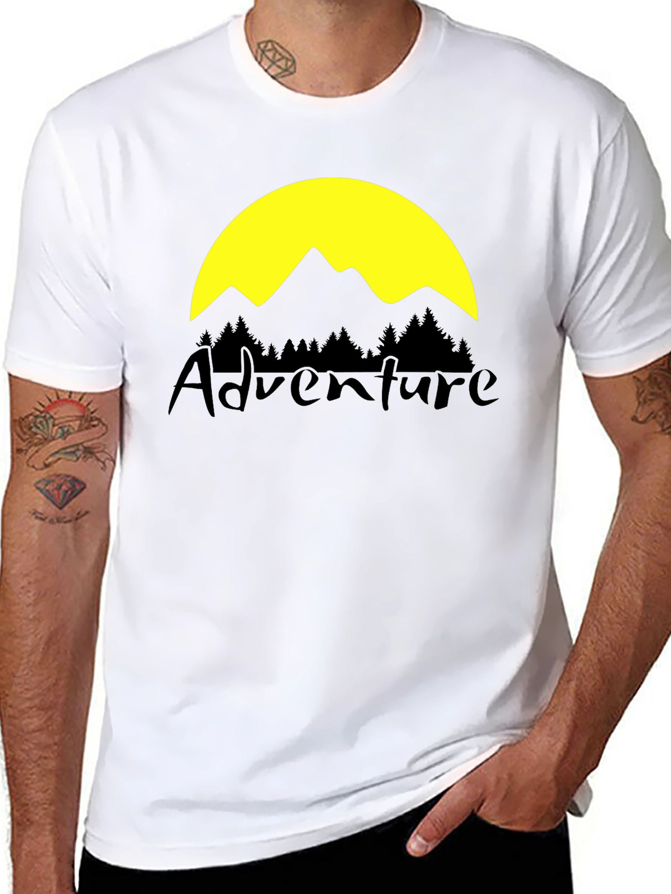 Adventure Graphic T-Shirt - Black