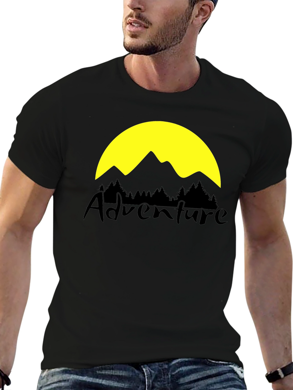 Adventure Graphic T-Shirt - Black