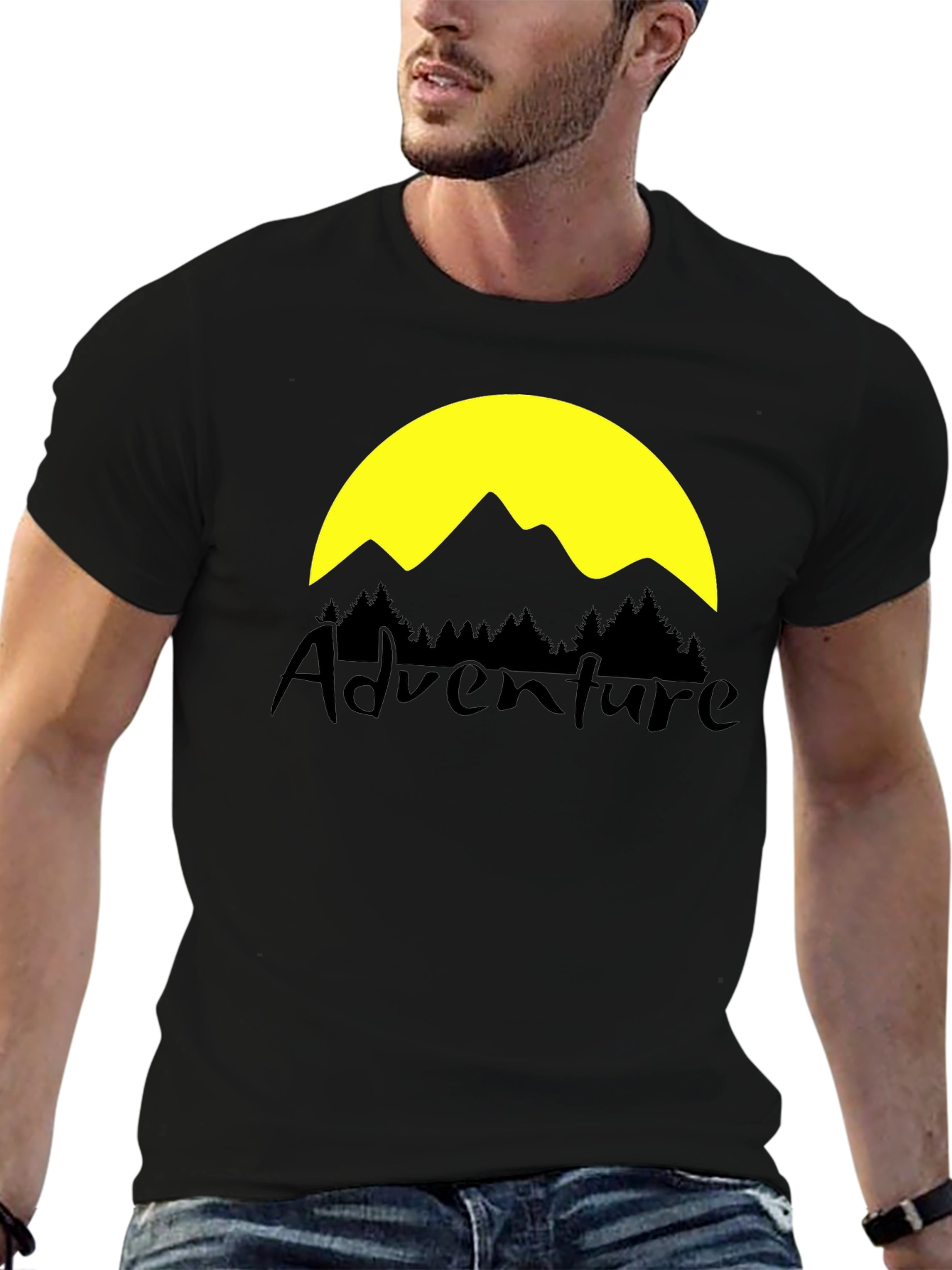 Adventure Graphic T-Shirt - Black