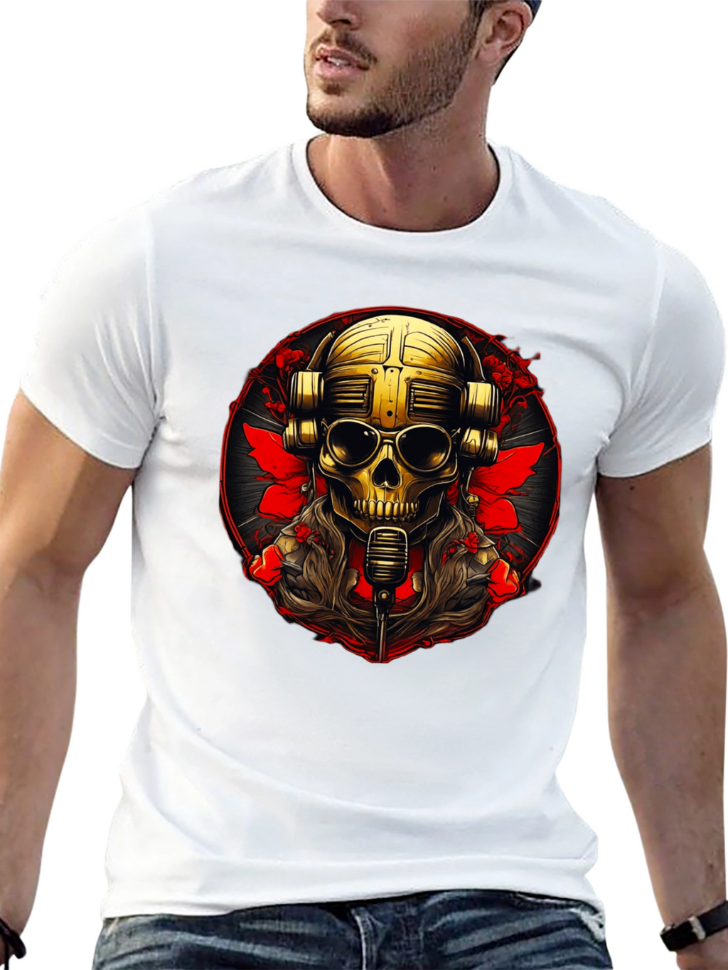 Skull DJ Graphic Tee - Rock Your Style!