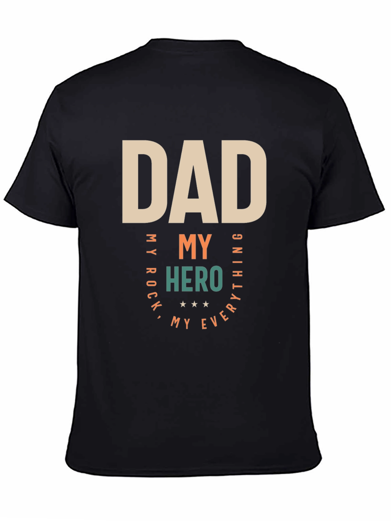 Dad My Hero Graphic Tee - Perfect Fathers Day Gift