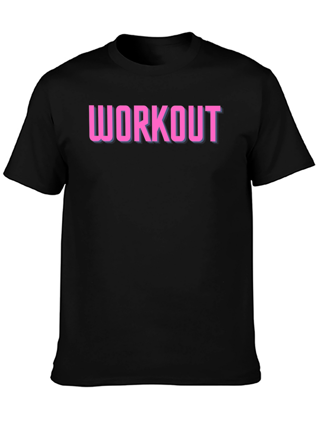 Workout Graphic Tee - Black Gym Shirt