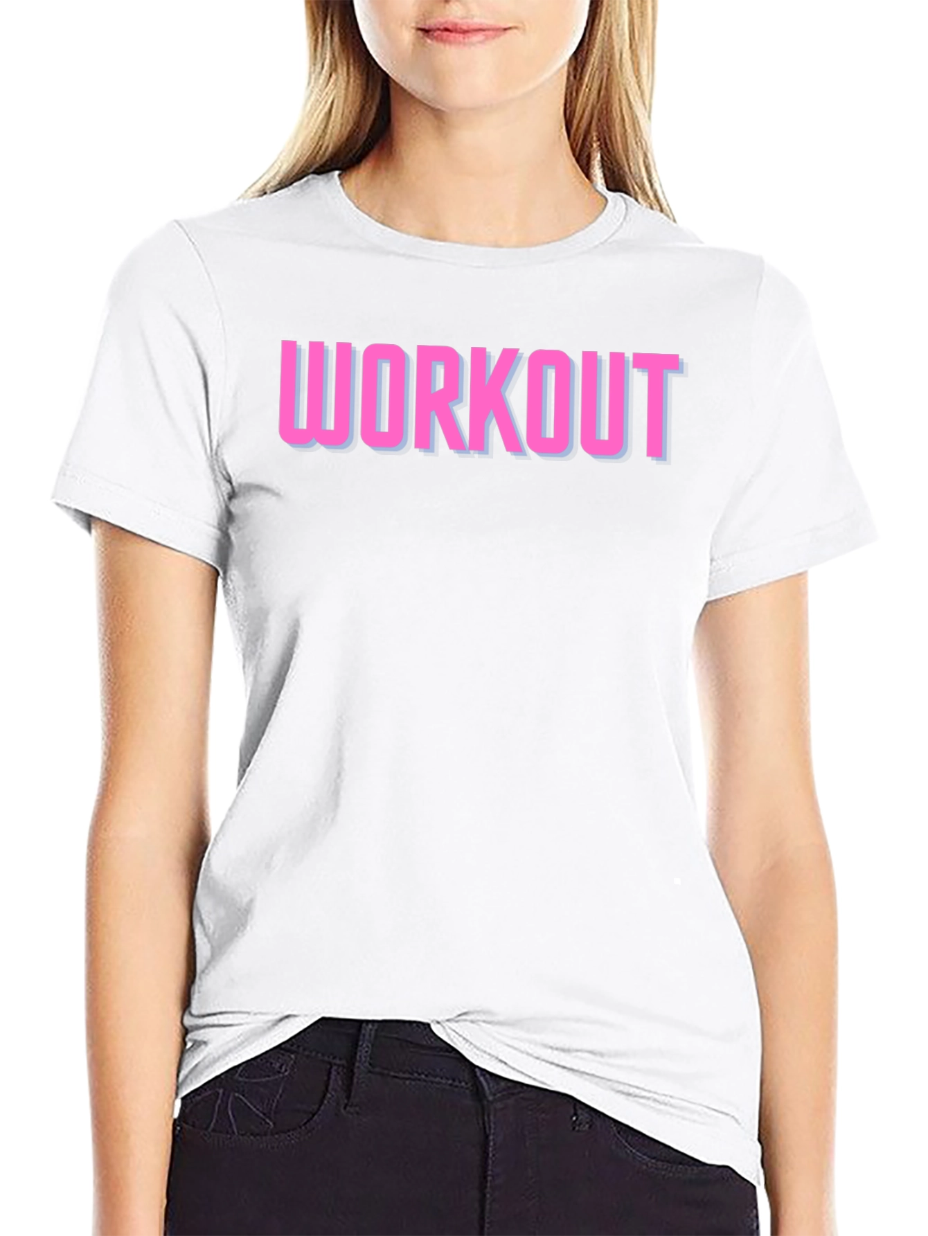 Workout Graphic Tee - Black Gym Shirt