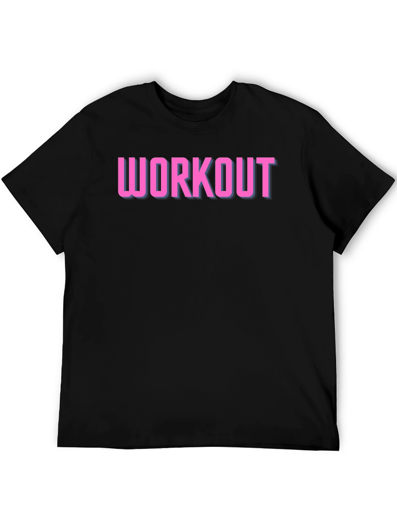 Workout Graphic Tee - Black Gym Shirt