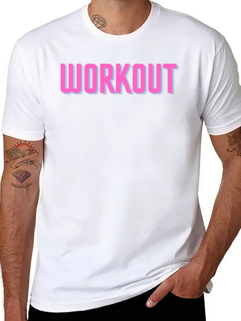 Workout Graphic Tee - Black Gym Shirt