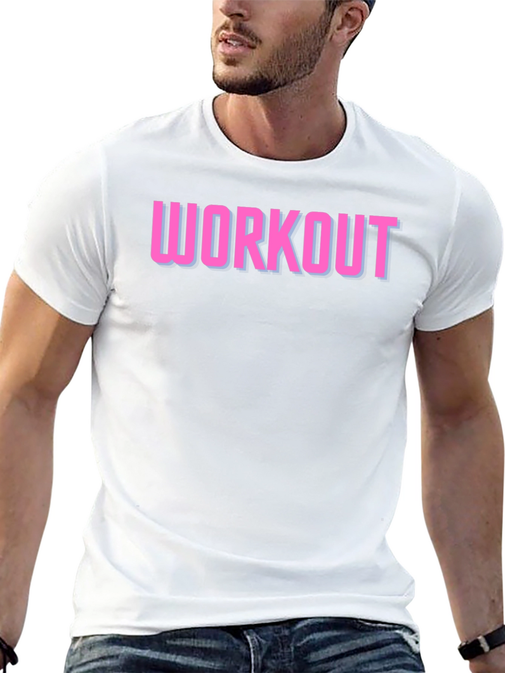 Workout Graphic Tee - Black Gym Shirt