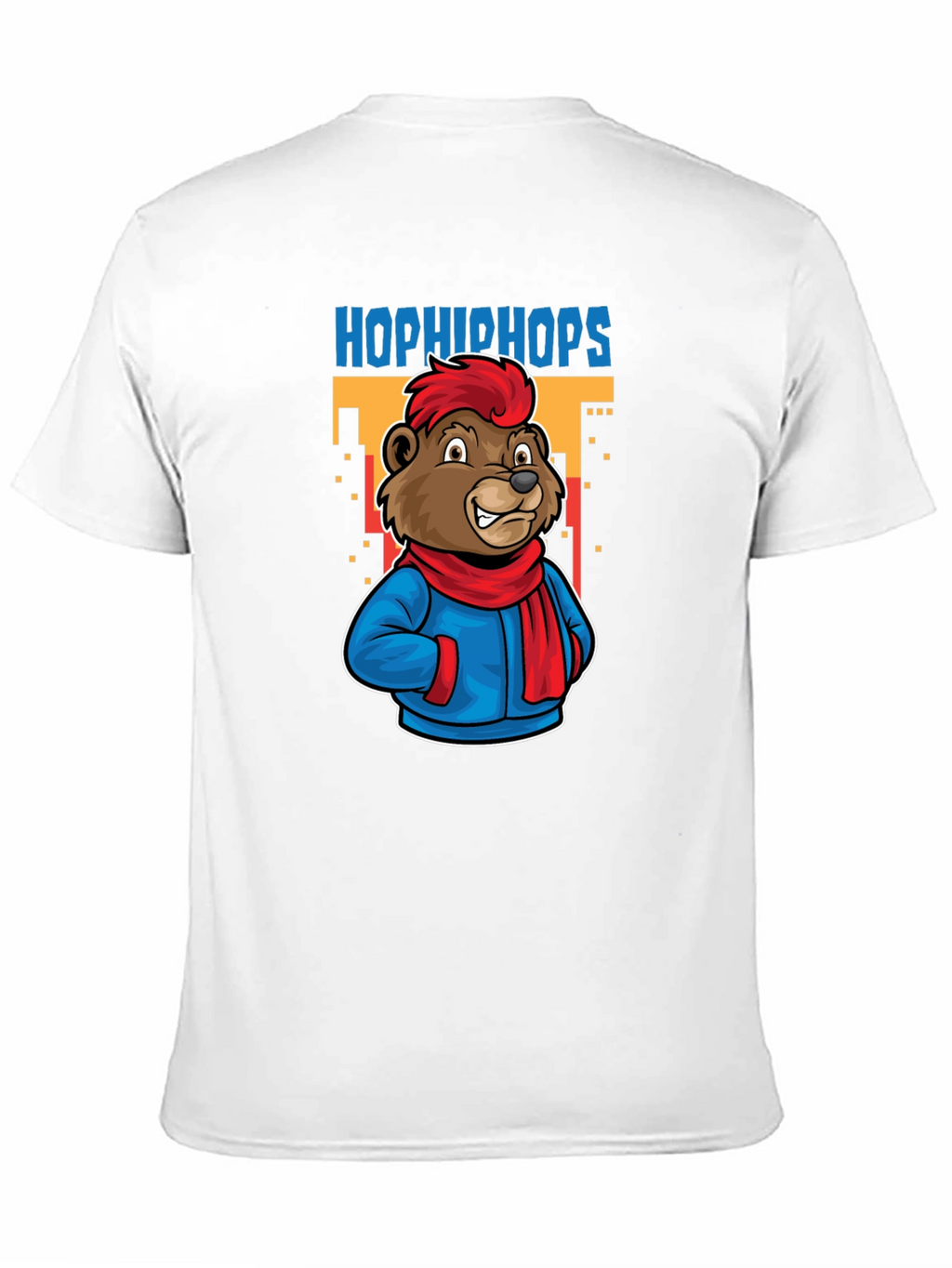 Hop Hip Hops Bear T-Shirt - Urban Cartoon Style