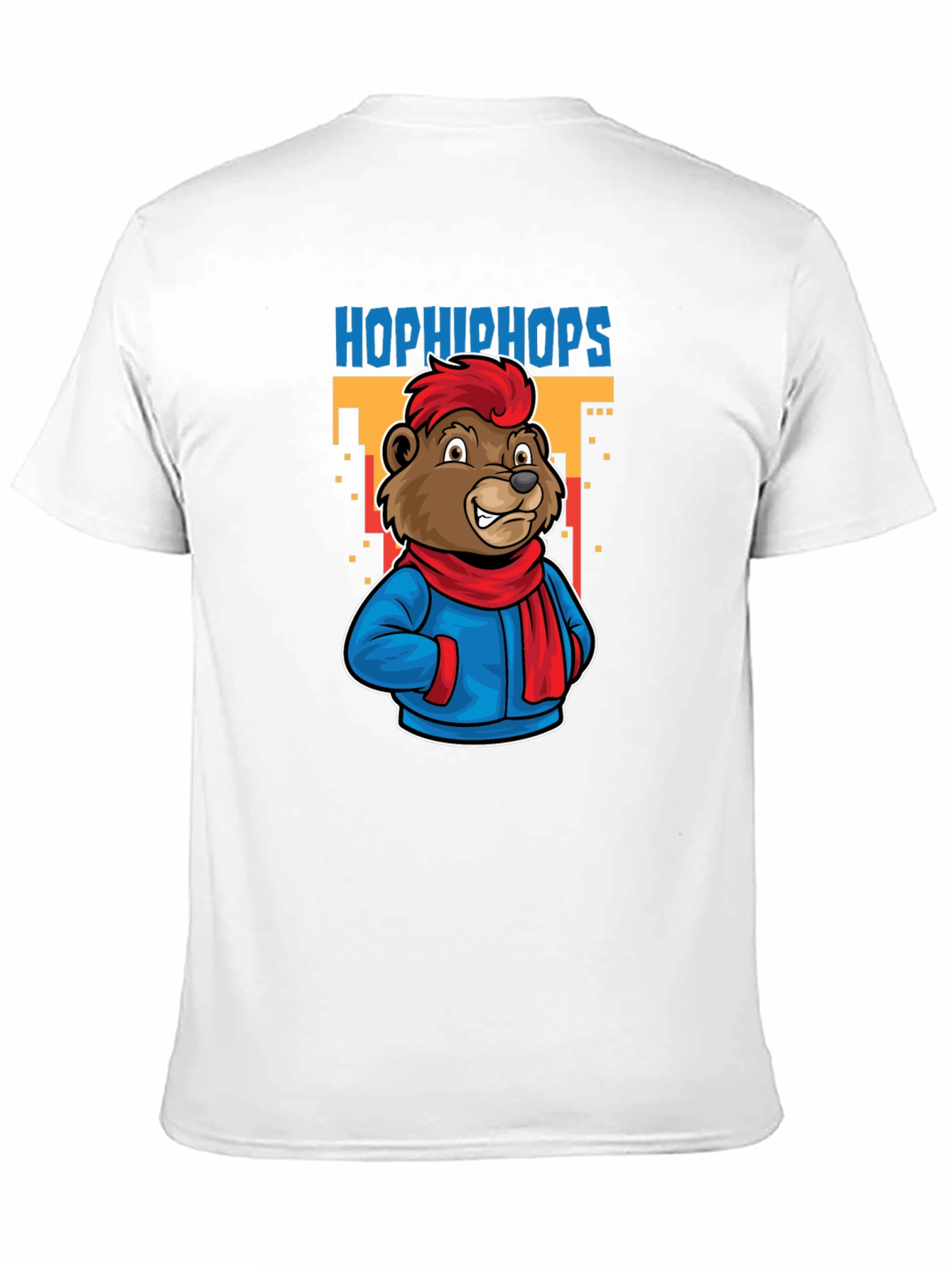 Hop Hip Hops Bear T-Shirt - Urban Cartoon Style
