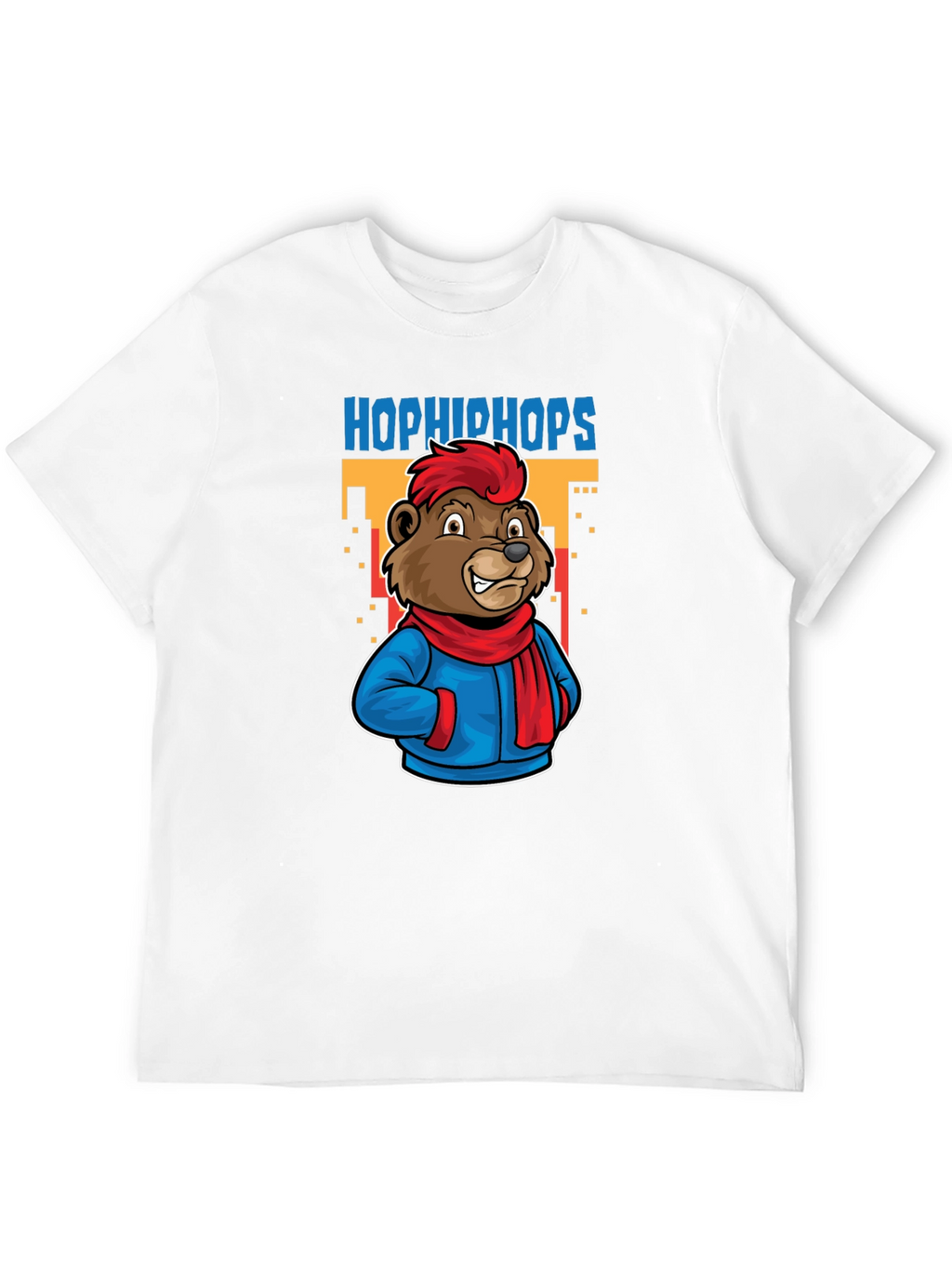 Hop Hip Hops Bear T-Shirt - Urban Cartoon Style
