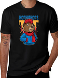 Hop Hip Hops Bear T-Shirt - Urban Cartoon Style