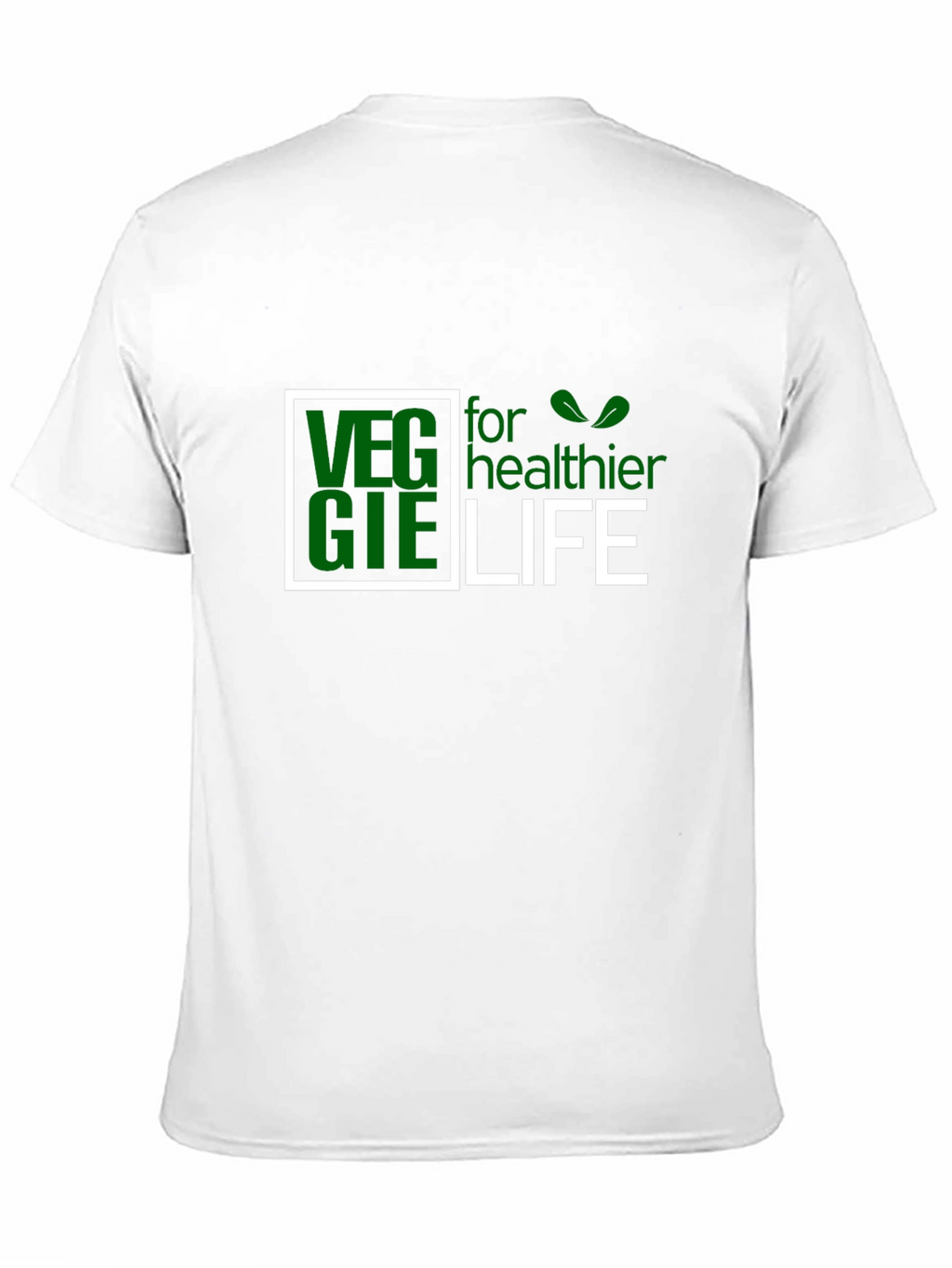 Veggie for Healthier Life Black T-Shirt