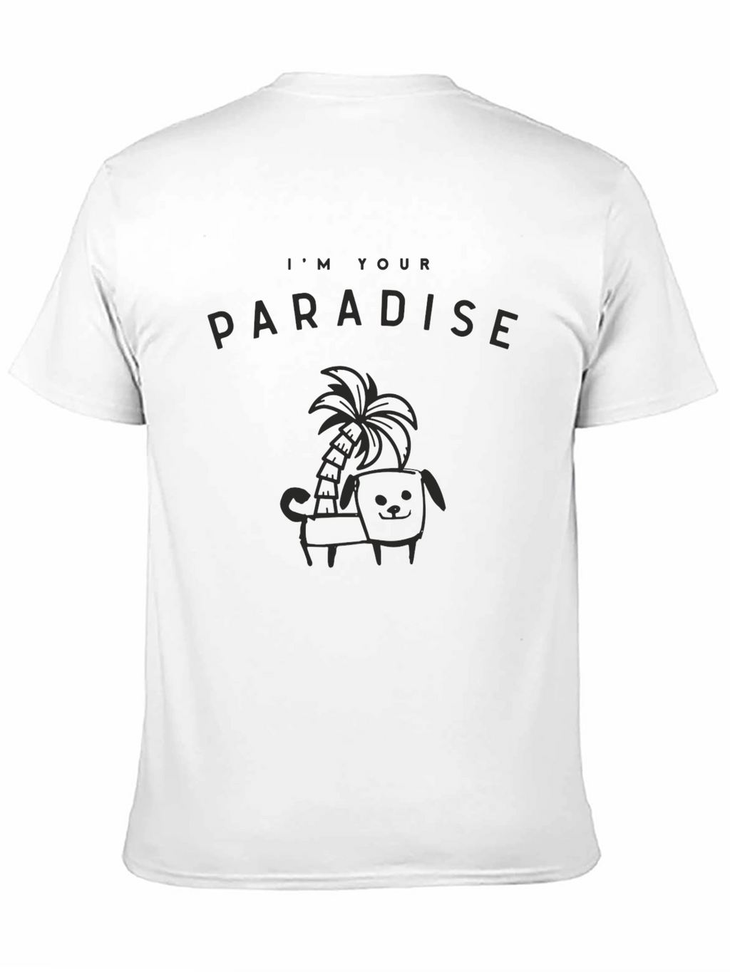 Im Your Paradise Black Graphic Tee
