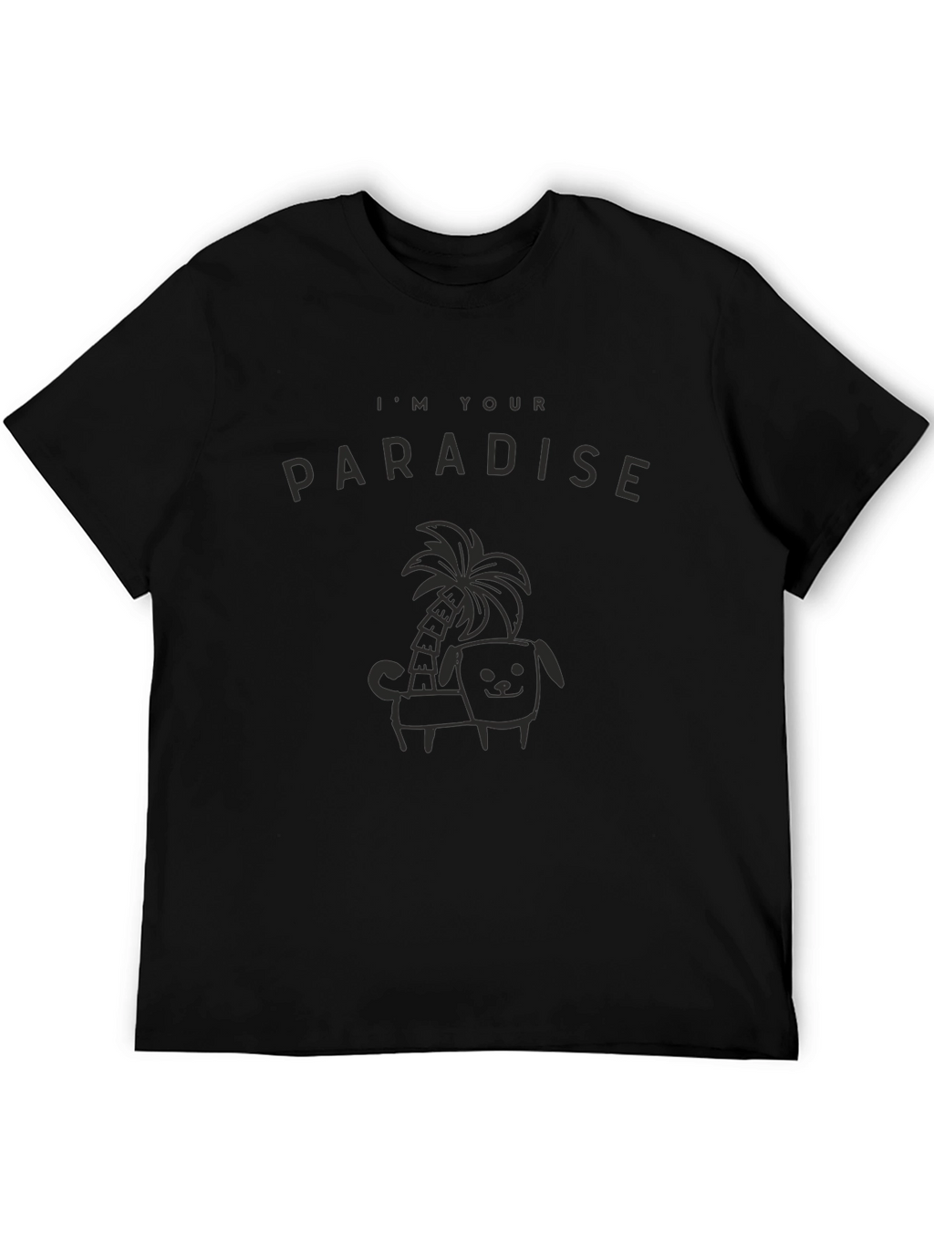 Im Your Paradise Black Graphic Tee