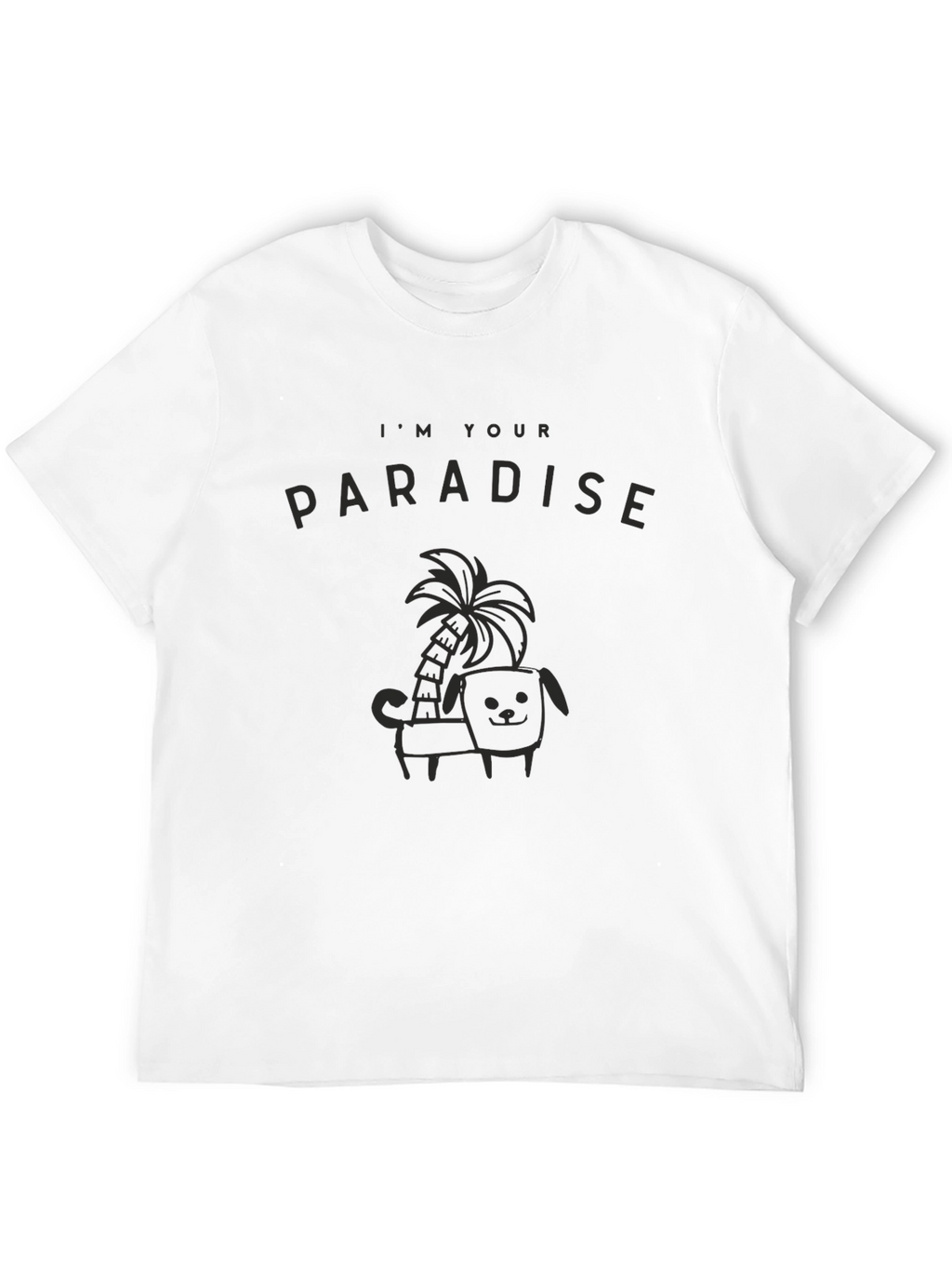 Im Your Paradise Black Graphic Tee