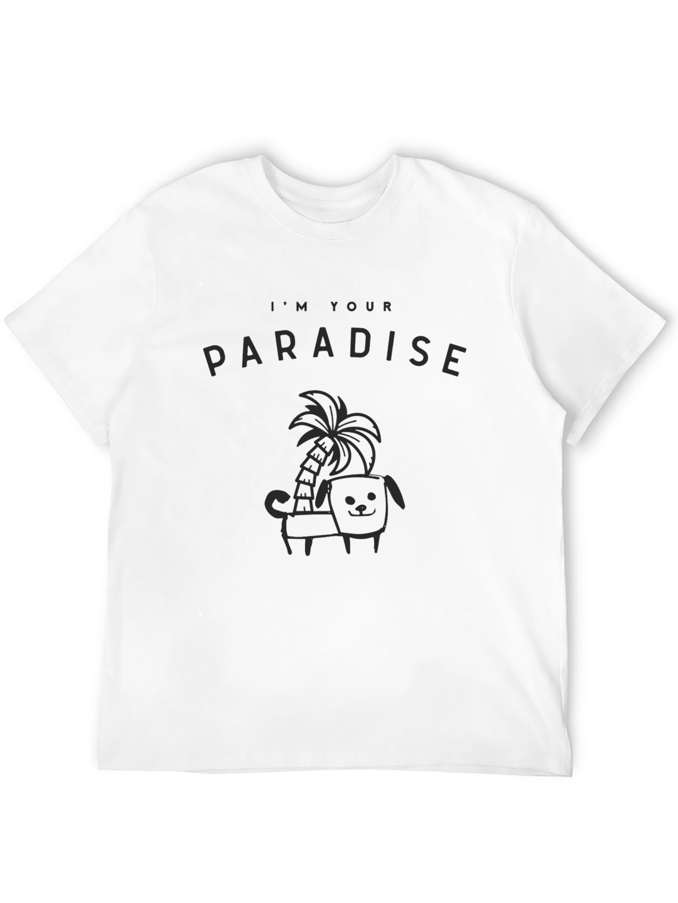 Im Your Paradise Black Graphic Tee