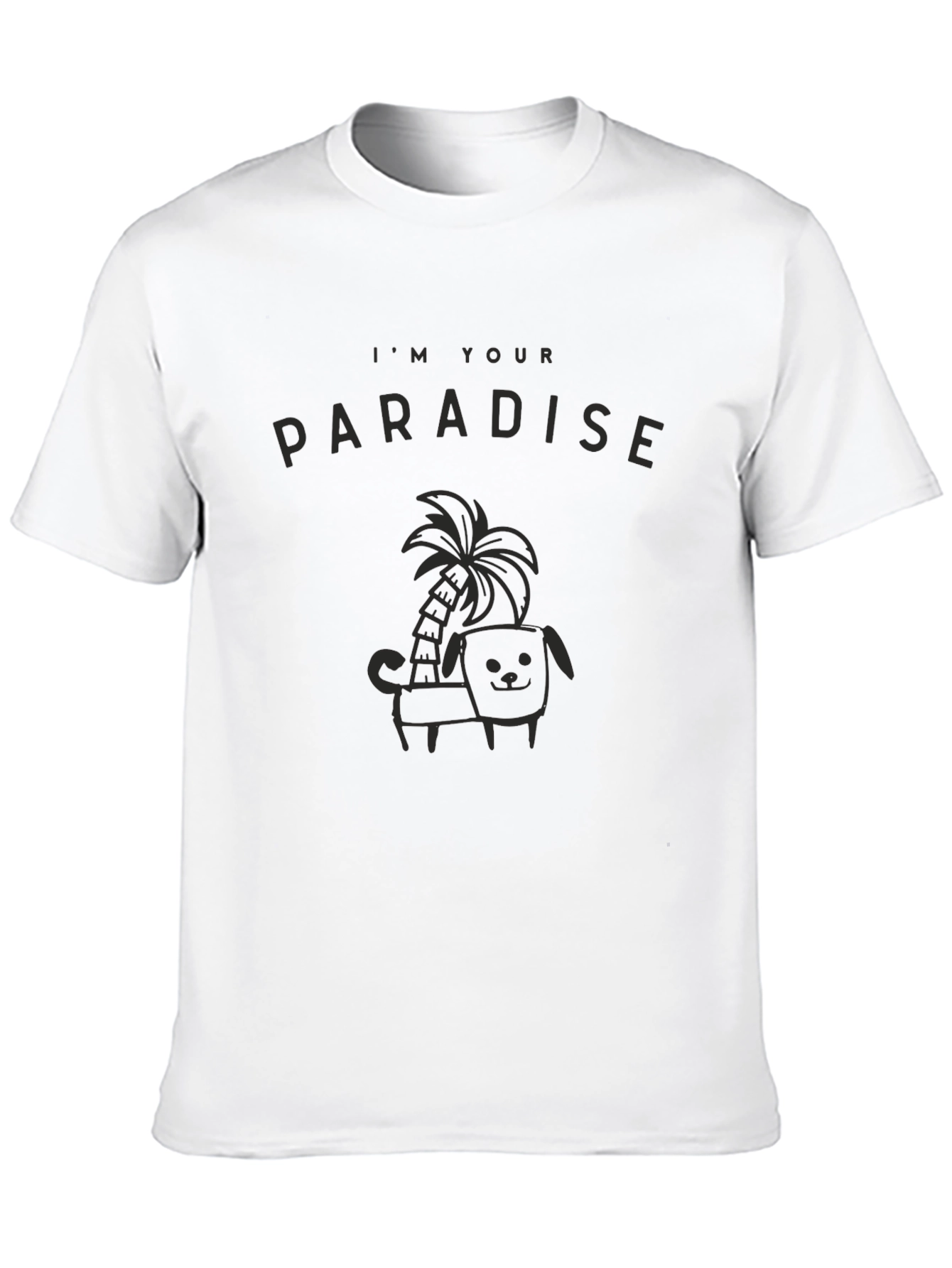 Im Your Paradise Black Graphic Tee