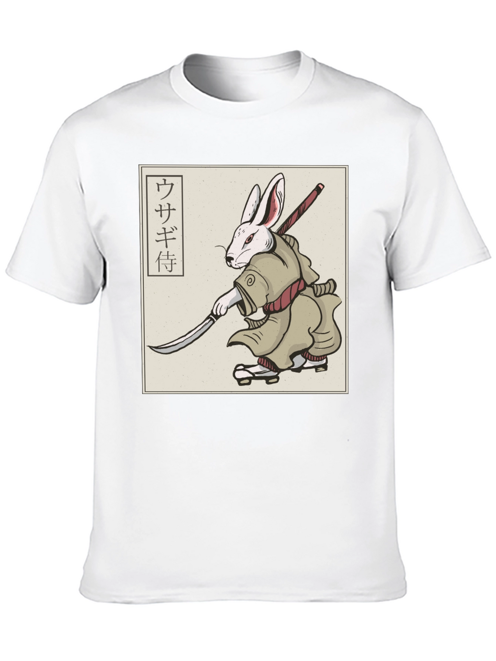 Rabbit Samurai T-Shirt - Black Graphic Tee