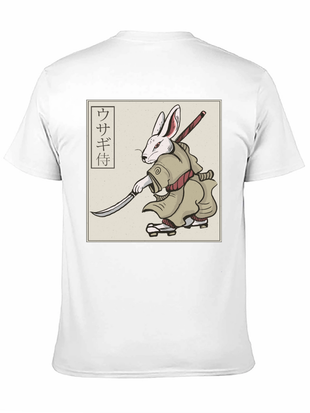 Rabbit Samurai T-Shirt - Black Graphic Tee