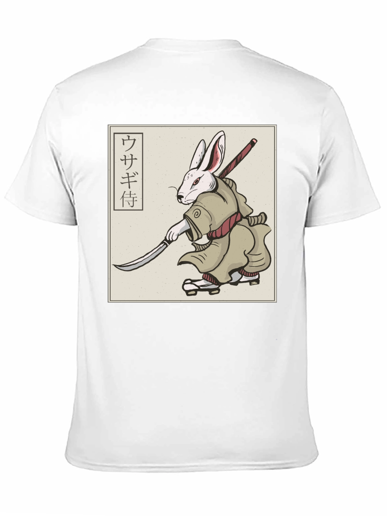 Rabbit Samurai T-Shirt - Black Graphic Tee