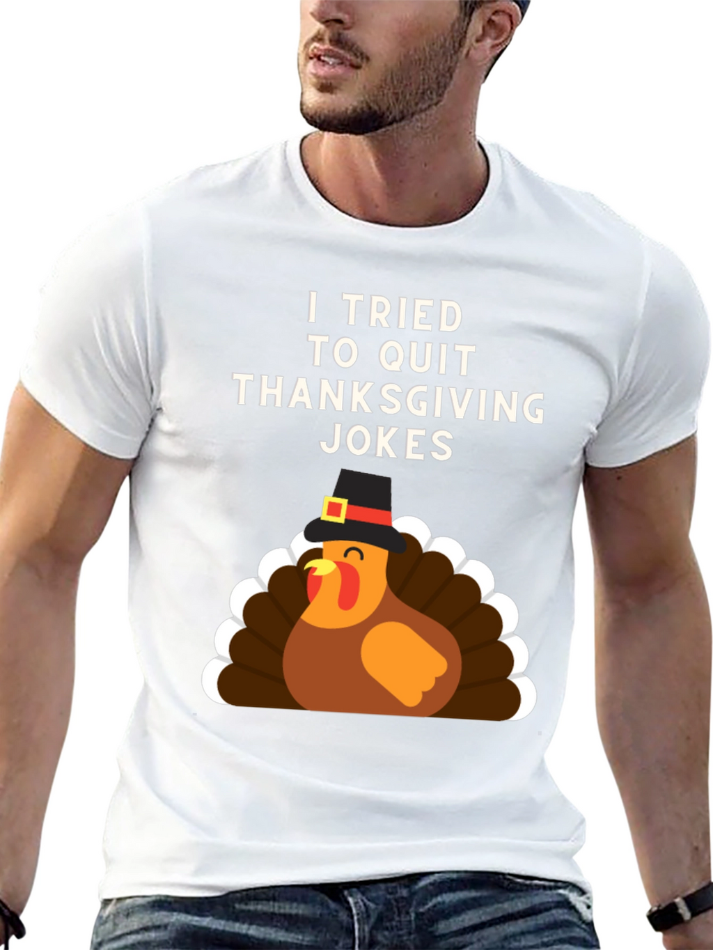 Funny Thanksgiving Jokes T-Shirt Turkey Pilgrim