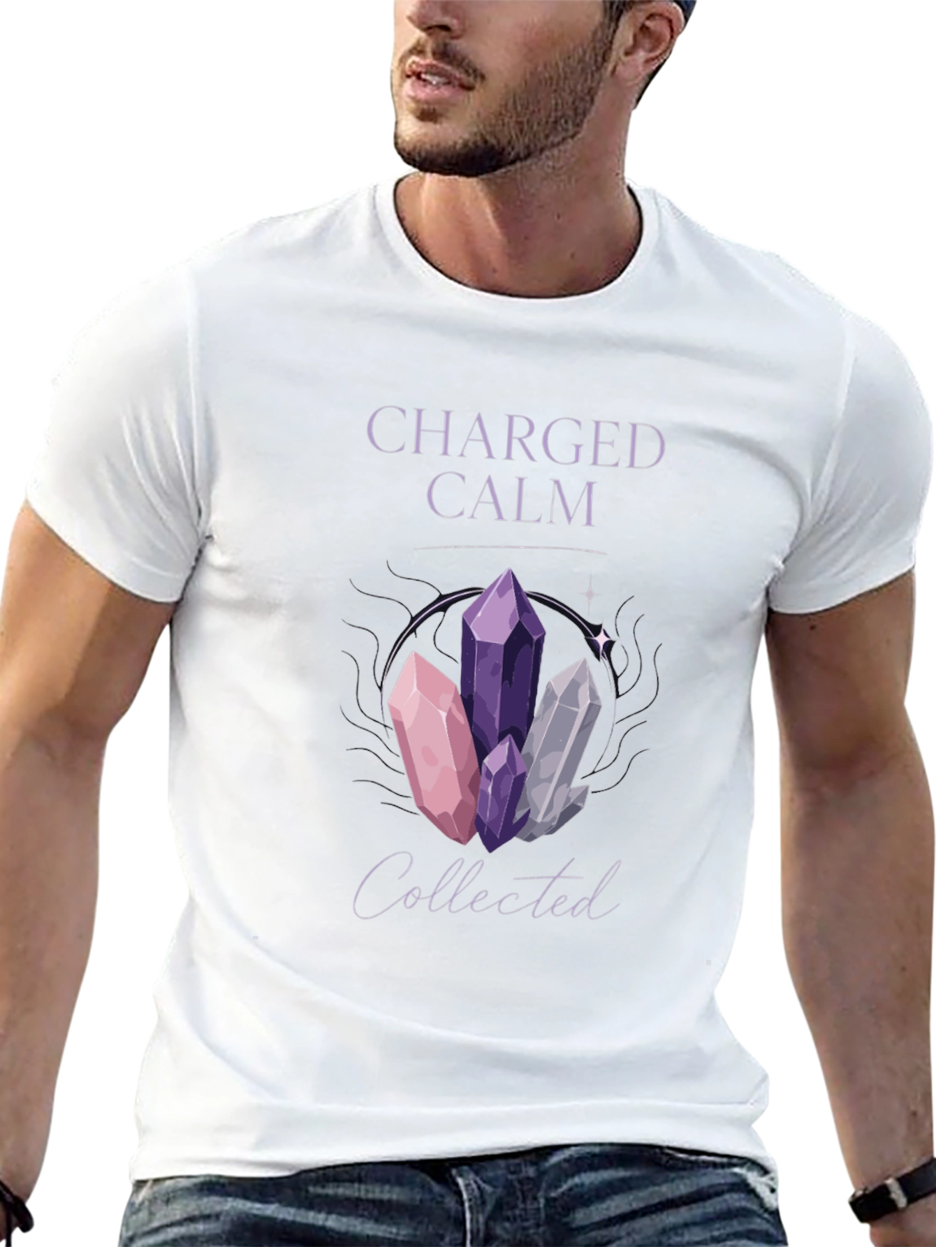 Charged Calm Collected Crystal T-Shirt