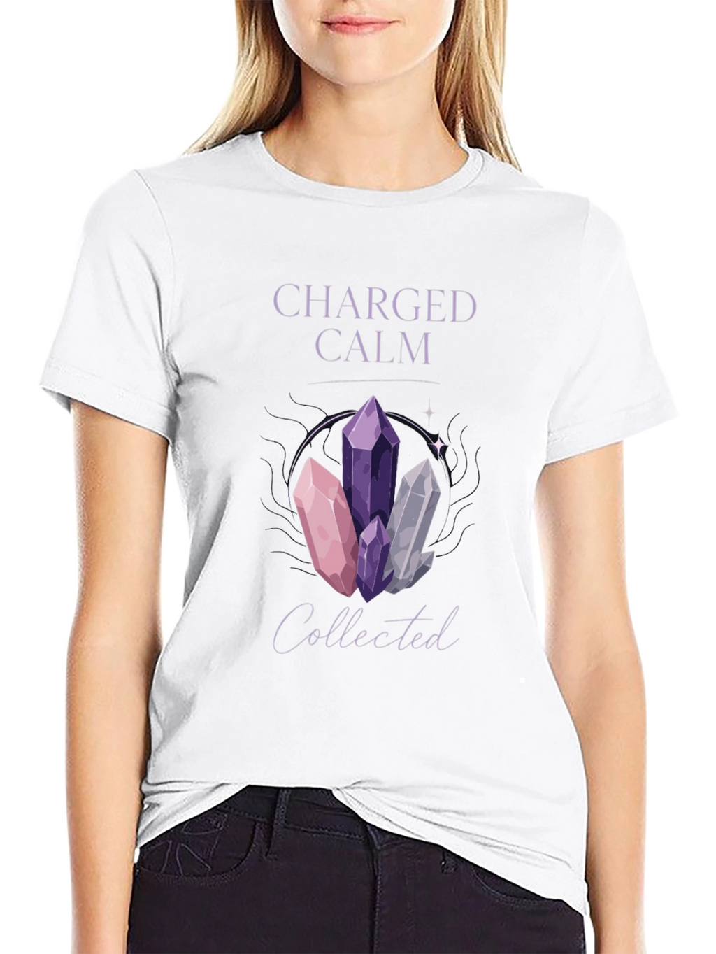 Charged Calm Collected Crystal T-Shirt