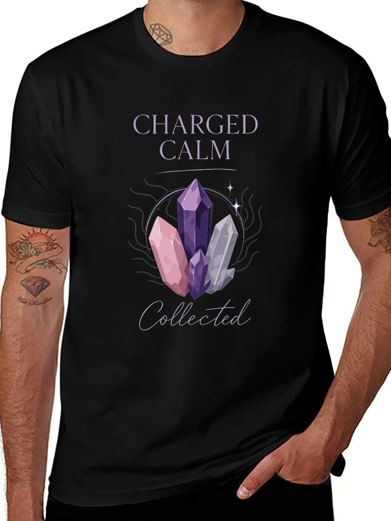 Charged Calm Collected Crystal T-Shirt