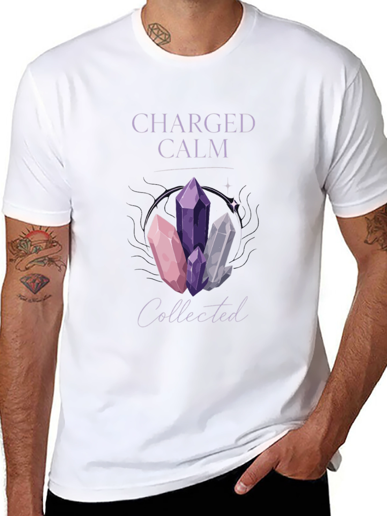 Charged Calm Collected Crystal T-Shirt