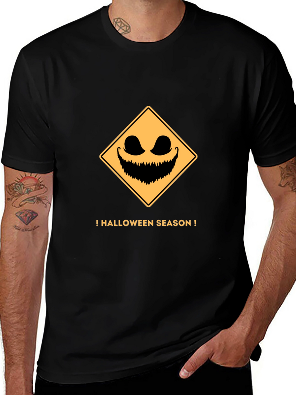 Halloween Season Mens Black T-Shirt