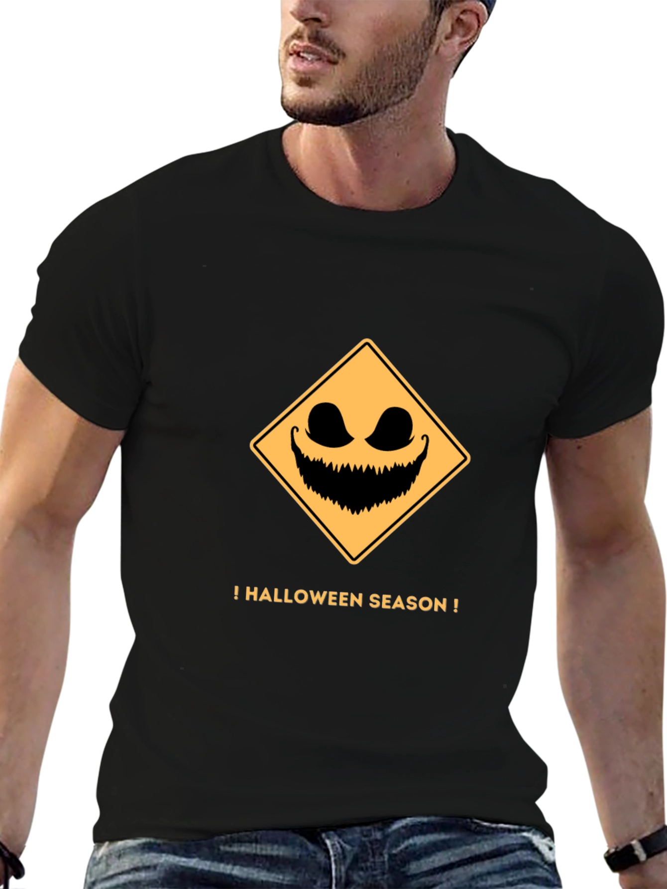 Halloween Season Mens Black T-Shirt