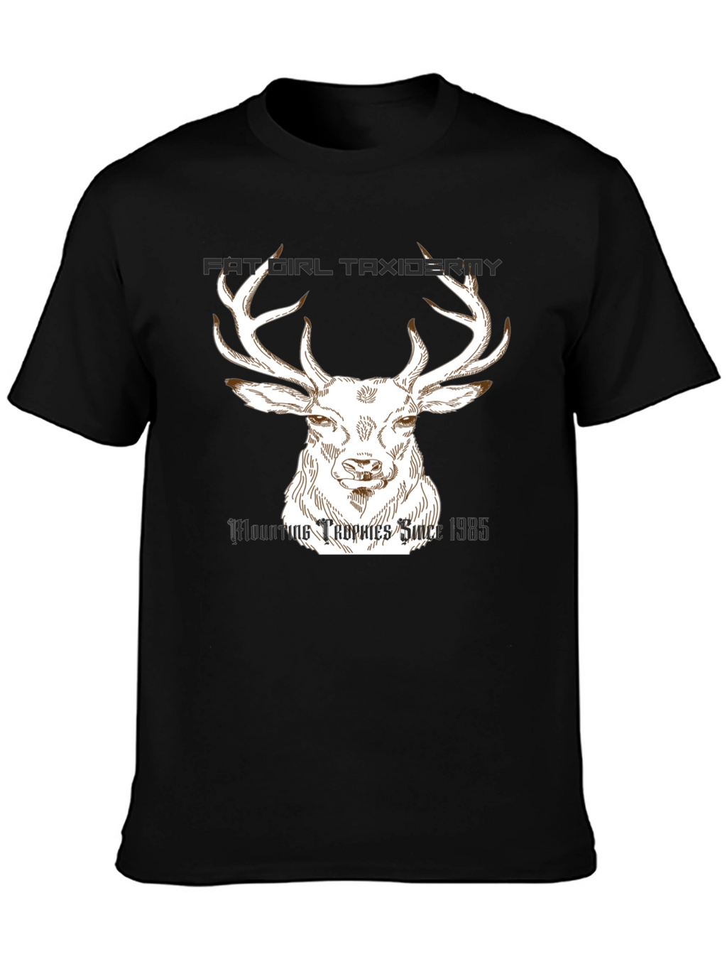 Fat Girl Taxidermy Deer T-Shirt