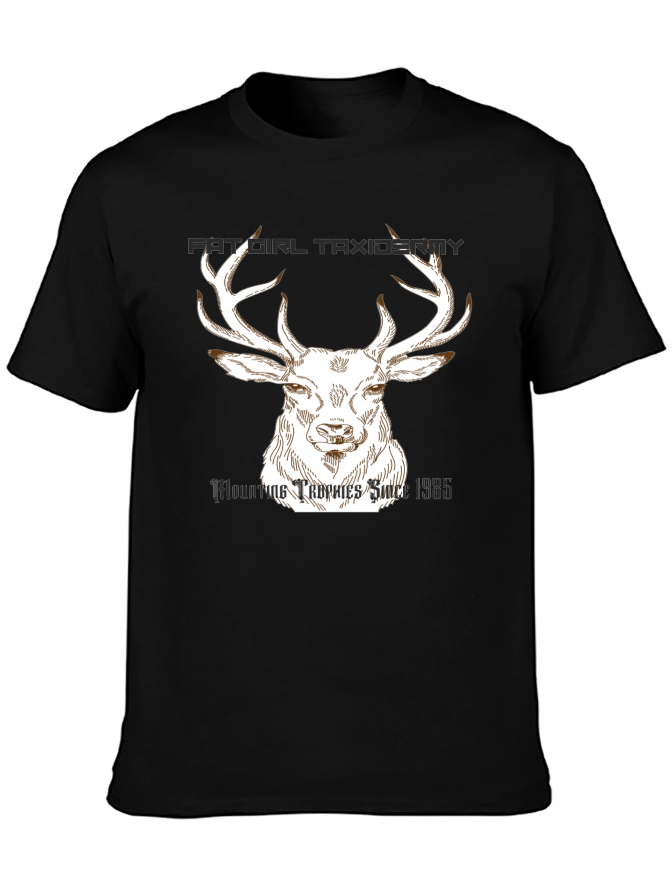Fat Girl Taxidermy Deer T-Shirt