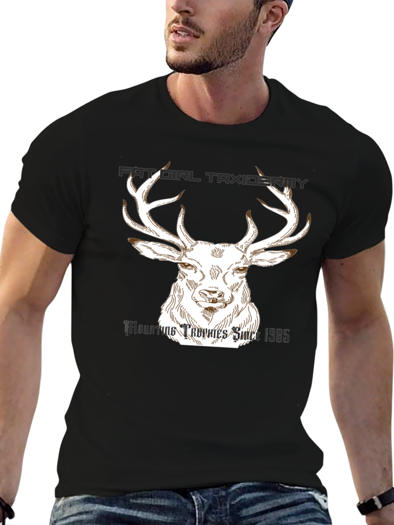 Fat Girl Taxidermy Deer T-Shirt