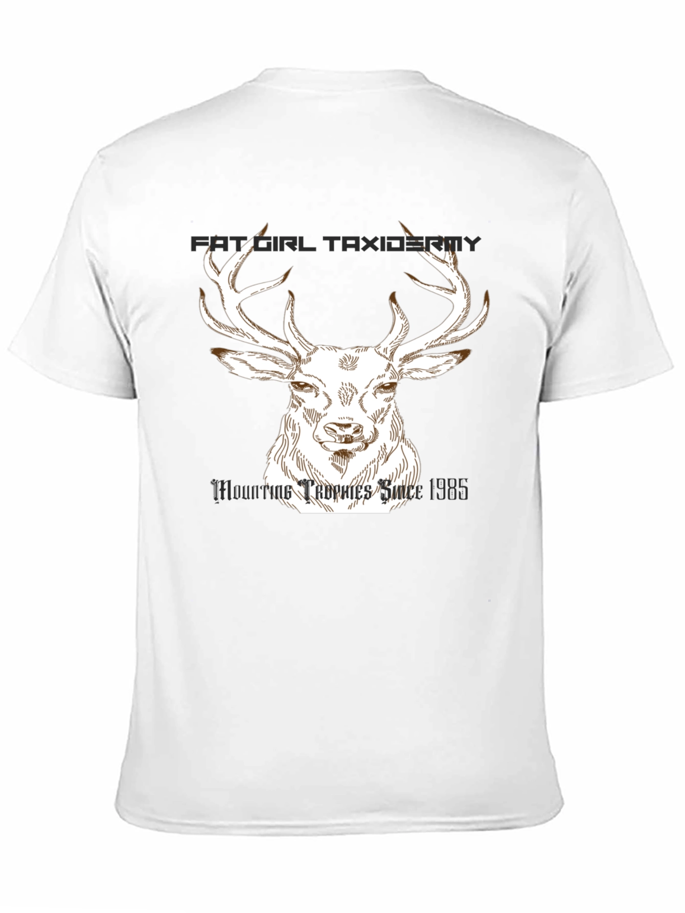Fat Girl Taxidermy Deer T-Shirt