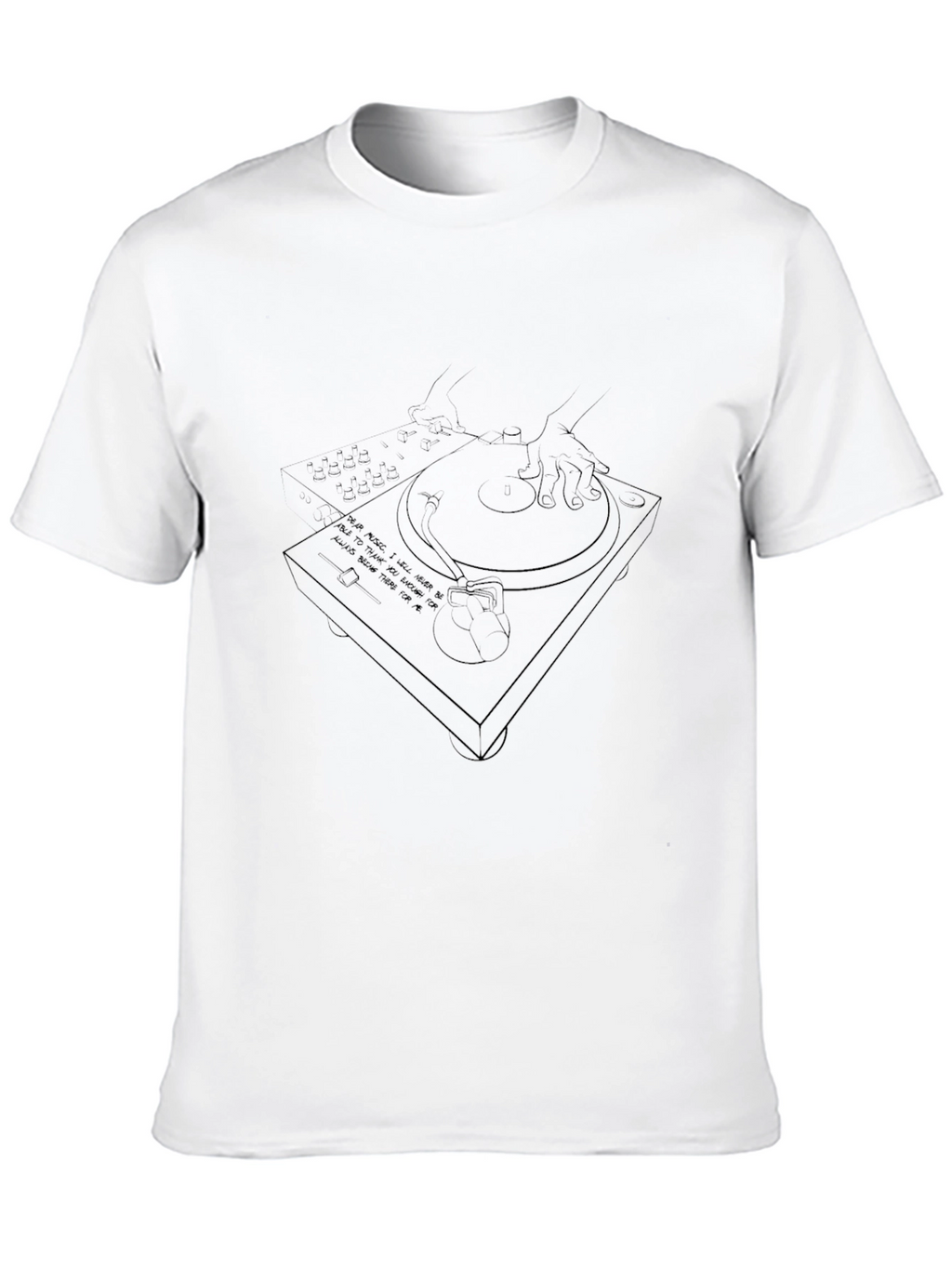 DJ Turntable T-Shirt - Music Lover Tee