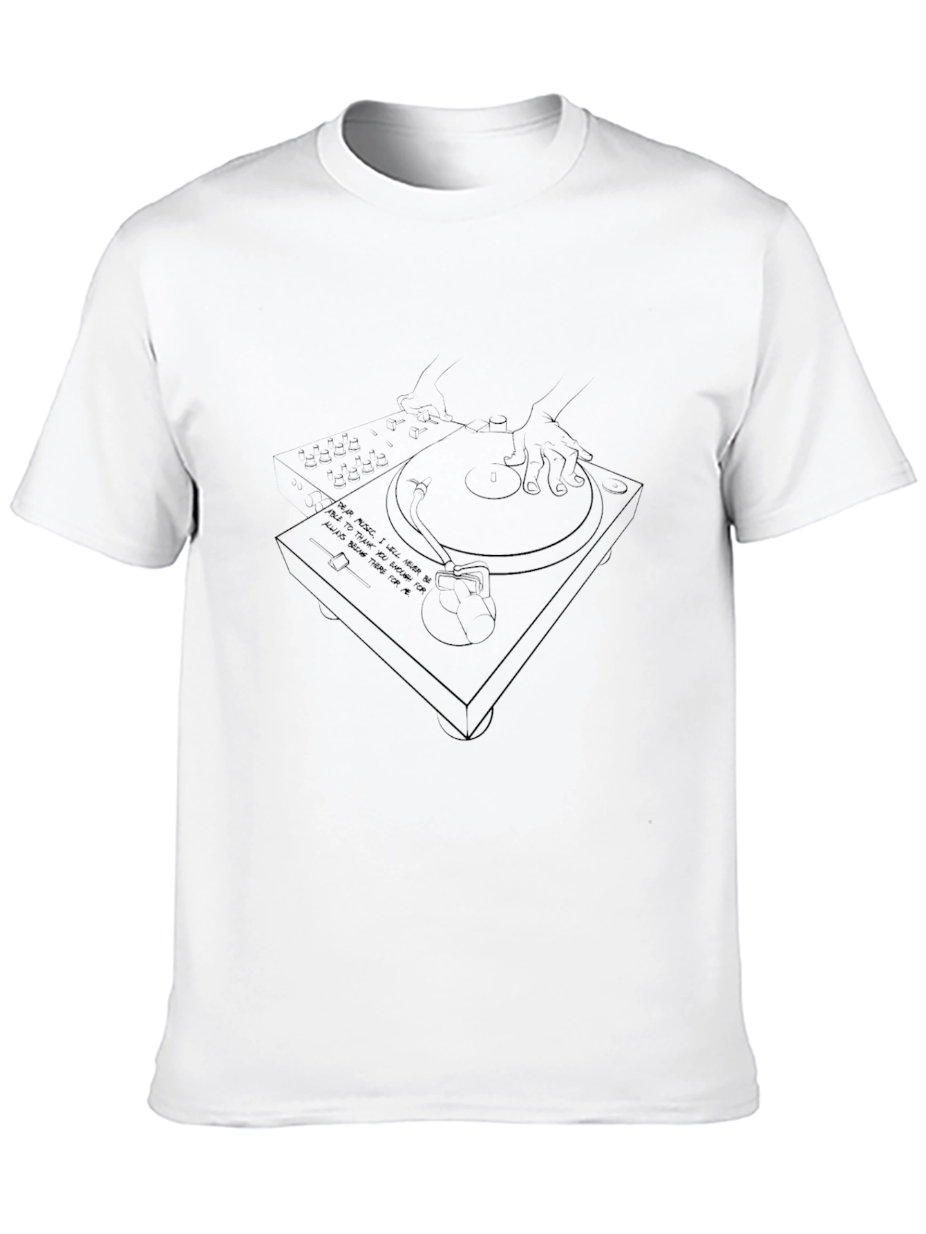 DJ Turntable T-Shirt - Music Lover Tee